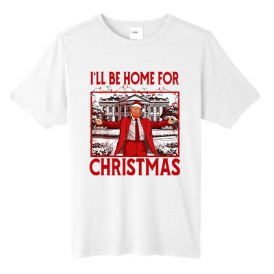 ILl Be Home For Christmas Santa Funny Trump 2024 Tall Fusion ChromaSoft Performance T-Shirt