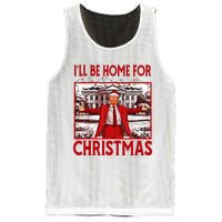 ILl Be Home For Christmas Santa Funny Trump 2024 Mesh Reversible Basketball Jersey Tank