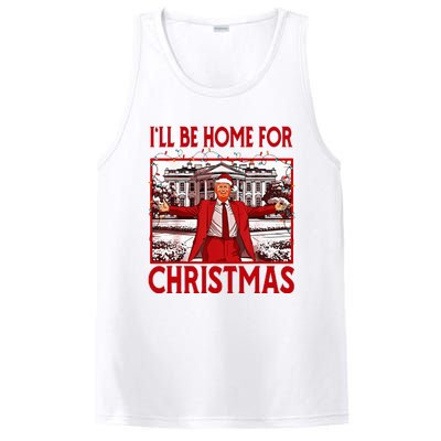 ILl Be Home For Christmas Santa Funny Trump 2024 PosiCharge Competitor Tank