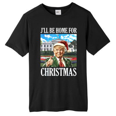 ILl Be Home For Christmas Funny Santa Trump 2024 Xmas Gift Tall Fusion ChromaSoft Performance T-Shirt