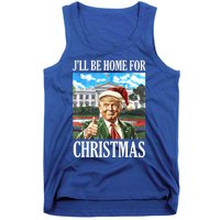 ILl Be Home For Christmas Funny Santa Trump 2024 Xmas Gift Tank Top