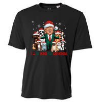 ILl Be Home For Christmas Meme Santa Claus Trump 2024 Cooling Performance Crew T-Shirt