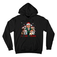 ILl Be Home For Christmas Meme Santa Claus Trump 2024 Hoodie