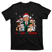 ILl Be Home For Christmas Meme Santa Claus Trump 2024 T-Shirt