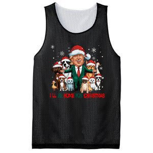 ILl Be Home For Christmas Meme Santa Claus Trump 2024 Mesh Reversible Basketball Jersey Tank