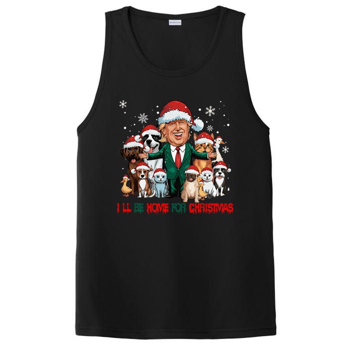 ILl Be Home For Christmas Meme Santa Claus Trump 2024 PosiCharge Competitor Tank