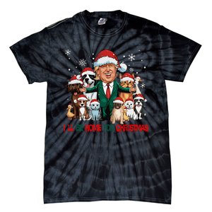 ILl Be Home For Christmas Meme Santa Claus Trump 2024 Tie-Dye T-Shirt