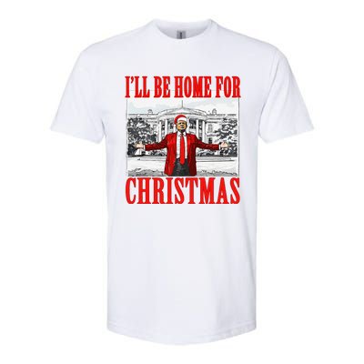 ILl Be Home For Christmas Santa Funny Trump Xmas Pajamas Gift Softstyle CVC T-Shirt