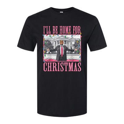 ILl Be Home For Christmas Santa Trump Xmas Pajamas Softstyle CVC T-Shirt