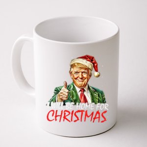 ILl Be Home For Christmas Funny Trump Xmas Santa Pajamas Gift Coffee Mug