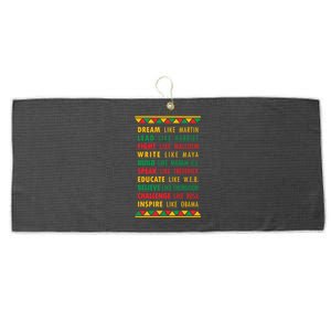 Inspirational Black History Leaders Gift Large Microfiber Waffle Golf Towel