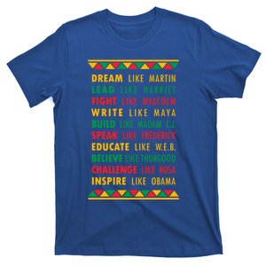 Inspirational Black History Leaders Gift T-Shirt