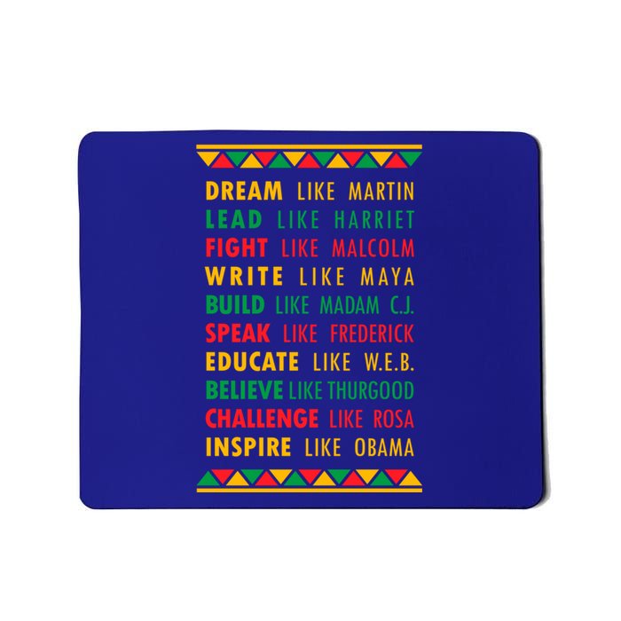 Inspirational Black History Leaders Gift Mousepad