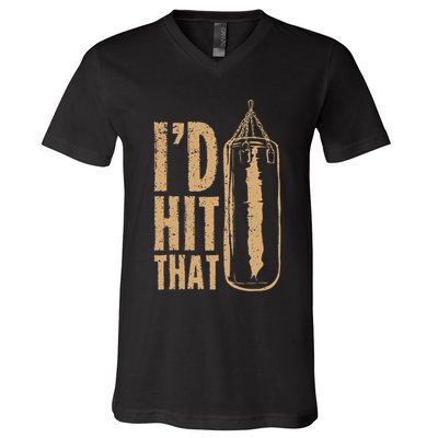 Id Boxing Hit That V-Neck T-Shirt