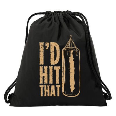 Id Boxing Hit That Drawstring Bag