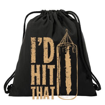 Id Boxing Hit That Drawstring Bag