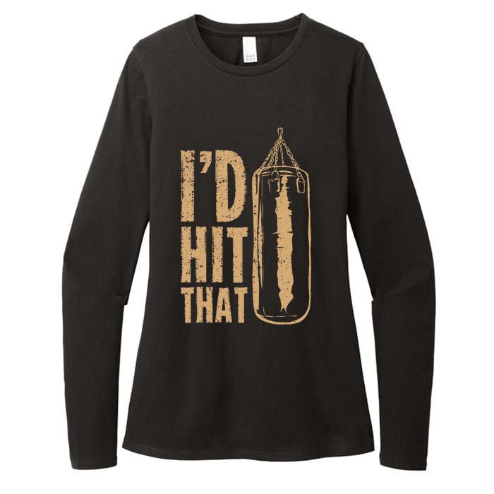 Id Boxing Hit That Womens CVC Long Sleeve Shirt