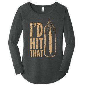 Id Boxing Hit That Women's Perfect Tri Tunic Long Sleeve Shirt