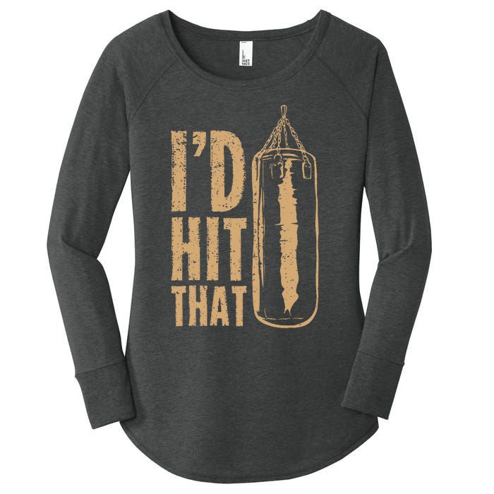 Id Boxing Hit That Women's Perfect Tri Tunic Long Sleeve Shirt