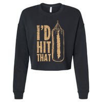 Id Boxing Hit That Cropped Pullover Crew