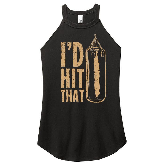 Id Boxing Hit That Women's Perfect Tri Rocker Tank