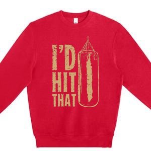 Id Boxing Hit That Premium Crewneck Sweatshirt