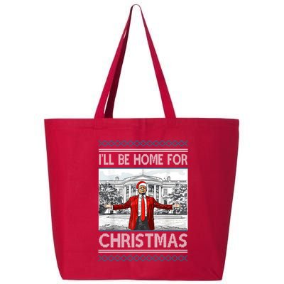 Ill Be Home For Christmas Donald Trump White House 25L Jumbo Tote