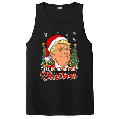 ILl Be Home For Christmas Funny Santa Trump Pajamas Xmas Gift PosiCharge Competitor Tank