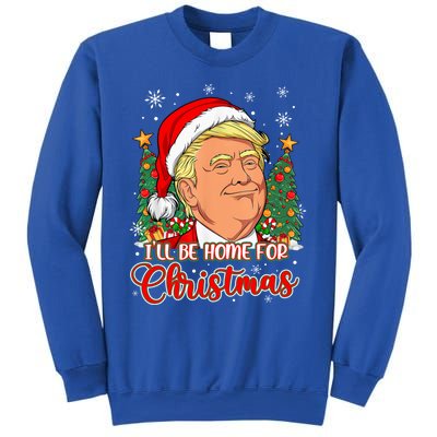 ILl Be Home For Christmas Funny Santa Trump Pajamas Xmas Gift Sweatshirt