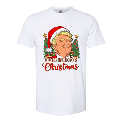 ILl Be Home For Christmas Funny Santa Trump Pajamas Xmas Gift Softstyle CVC T-Shirt