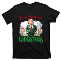 ILl Be Home For Christmas Funny Santa Elf Trump Xmas 2024 T-Shirt