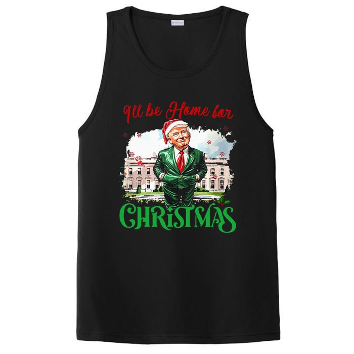 ILl Be Home For Christmas Funny Santa Elf Trump Xmas 2024 PosiCharge Competitor Tank