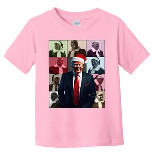 ILl Be Home For Christmas Santa Trump Xmas Pajamas Toddler T-Shirt