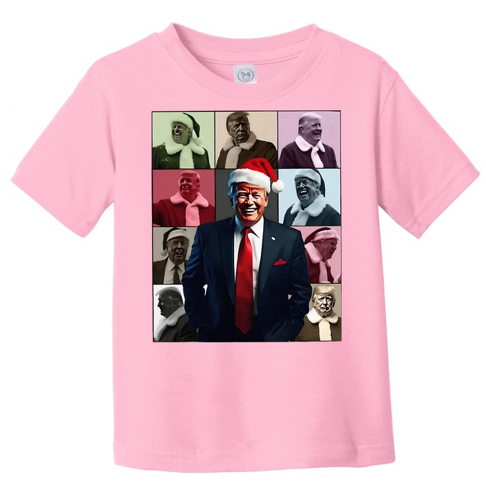 ILl Be Home For Christmas Santa Trump Xmas Pajamas Toddler T-Shirt