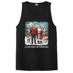 ILl Be Home For Christmas Funny Trump Xmas Santa Graphic PosiCharge Competitor Tank