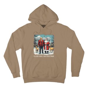 ILl Be Home For Christmas Funny Trump Xmas Santa Graphic Hoodie