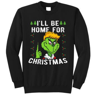 ILl Be Home For Christmas Trump 2024 Xmas Pajamas Sweatshirt