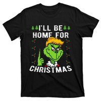 ILl Be Home For Christmas Trump 2024 Xmas Pajamas T-Shirt