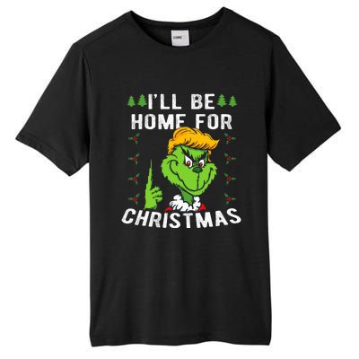 ILl Be Home For Christmas Trump 2024 Xmas Pajamas Tall Fusion ChromaSoft Performance T-Shirt