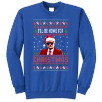 ILl Be Home For Christmas Santa Claus Trump Xmas Gift Sweatshirt