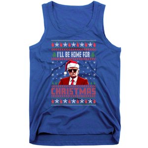 ILl Be Home For Christmas Santa Claus Trump Xmas Gift Tank Top