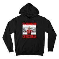 Ill Be Home For Christmas Santa Funny Trump Xmas Pajamas Hoodie