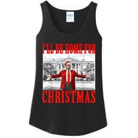 Ill Be Home For Christmas Santa Funny Trump Xmas Pajamas Ladies Essential Tank