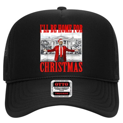 Ill Be Home For Christmas Santa Funny Trump Xmas Pajamas Trucker Hat