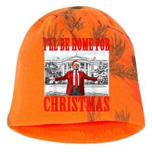 Ill Be Home For Christmas Santa Funny Trump Xmas Pajamas Kati - Camo Knit Beanie