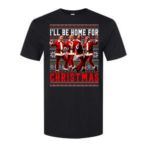 ILl Be Home For Christmas Santa Trump Ugly Christmas Softstyle CVC T-Shirt