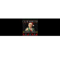 ILl Be Home For Christmas Funny Santa Claus Trump 2024 Bumper Sticker