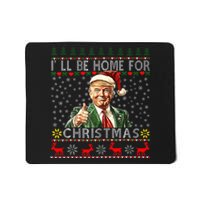 ILl Be Home For Christmas Funny Santa Claus Trump 2024 Mousepad