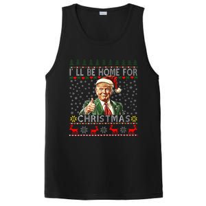 ILl Be Home For Christmas Funny Santa Claus Trump 2024 PosiCharge Competitor Tank