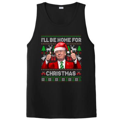 ILl Be Home For Christmas Santa Donald Trump Pajamas Xmas Cute Gift PosiCharge Competitor Tank